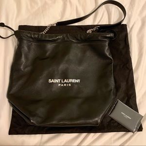 YSL Saint Laurent Teddy bucket bag in lambskin